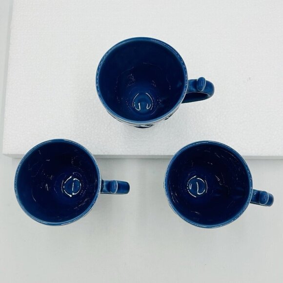 (3) J. Willfred Sadek VERA BRADLEY MY HOME Blue 4.5" Mugs Portugal - Picture 7 of 10